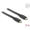 Przewód High Speed HDMI Ethernet HDMI-A męsko-męski płaski 5m Delock 82672
