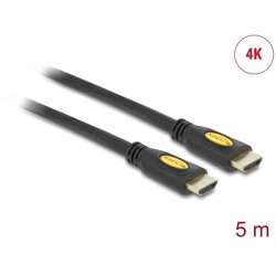 Przewód High Speed HDMI Ethernet - HDMI-A męsko-męski 4K 5,0 m Delock 82455