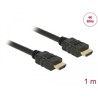 Przewód High Speed HDMI Ethernet HDMI-A męskie do HDMI-A 4K 1m Delock 84713