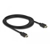 Przewód High Speed HDMI Ethernet HDMI-A męskie do HDMI-A  4K 2m Delock 84714