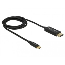 Przewód koncentryczny USB typu C do HDMI (DP Alt Mode) 4K 60Hz 1m Delock 84904