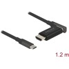 Przewód z przejściówką USB typu C do HDMI, 4K 60Hz magnetyczny 1,20m Delock 66685