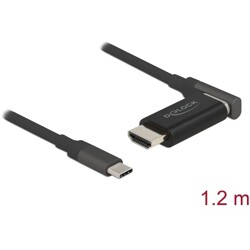 Przewód z przejściówką USB typu C do HDMI, 4K 60Hz magnetyczny 1,20m Delock 66685