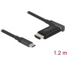 Przewód z przejściówką USB typu C do HDMI, 4K 60Hz magnetyczny 1,20m Delock 66685