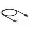 Przewód HDMI koncentryczny HighSpeed 48Gbps 8K 60Hz 0,5m czarny Delock 85383