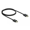 Przewód HDMI koncentryczny HighSpeed 48Gbps 8K 60Hz 1m czarny Delock 85384