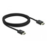 Przewód HDMI koncentryczny HighSpeed 48Gbps 8K 60Hz 2m czarny Delock 85385