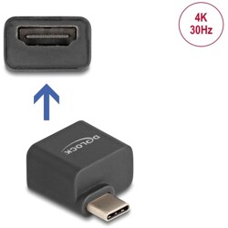 Miniadapter USB typu C męski na żeński HDMI (DP Alt Mode) 4K Delock 64256