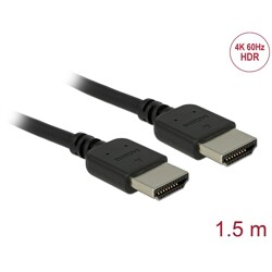 Przewód HDMI klasy premium 4K 60Hz 1,5m Delock 85216