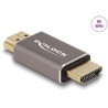 Przejściówka HDMI męska na męska 8K 60Hz szary metalowa Delock 60086