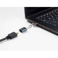 Przejściówka HDMI męsko-żeńska 8K 60Hz magnetyczna Delock 66684 Przejściówka HDMI męsko-żeńska 8K 60Hz magnetyczna Delock 66684