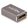 Przejściówka HDMI żeńską na żeńską 8K 60Hz szary metalowy Delock 60078