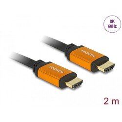 Przewód HDMI o dużej szybkości transmisji 48Gbps 8K 60Hz 2m Delock 85729