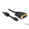 Przewód HDMI z męskim wtykiem Micro-D do DVI 24+1 wtyk męski, dł. 1m Delock 83585
