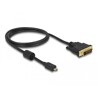 Przewód HDMI z męskim wtykiem Micro-D do DVI 24+1 wtyk męski, dł. 1m Delock 83585