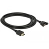 Przewód HDMI-A męski do HDMI-A wtyk żeński, na panel, 4K 30Hz 2m Delock 85464
