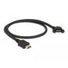 Przewód HDMI-A męski do HDMI-A wtyk żeński, na panel, kątowy 110°, 4K 30Hz 0,5m Delock 85467
