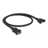 Przewód HDMI-A żeński do HDMI-A wtyk żeński, na panel, 4K 30Hz 0,5m Delock 85465