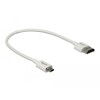 Przewód High Speed HDMI Ethernet - HDMI-A męskie do HDMI micro-D 4K dł. 0,25m Slim Delock 85147