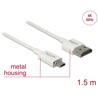 Przewód High Speed HDMI Ethernet - HDMI-A męskie do HDMI micro-D 4K dł. 1,5m Slim Delock 85150