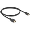 Przewód High Speed HDMI Ethernet - HDMI-A męskie do HDMI mini-Cmęskie, 4K dł. 1m Slim Delock 83132