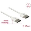 Przewód High Speed HDMI Ethernet - HDMI-A męskie do HDMI-A  4K dł. 0,25m Slim Delock 85120