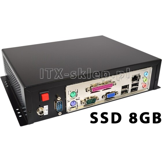 Komputer przemysłowy Atom D525 2GB 2xRS-232 1xLPT SSD 8GB C01-I525-SD8-P