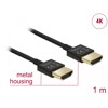 Przewód High Speed HDMI HDMI A-A 3D Slim Premium 1m Delock 84771