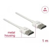 Przewód High Speed HDMI Ethernet - HDMI-A męskie do HDMI-A  4K dł. 1m Slim Delock 85122