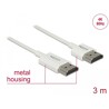 Przewód High Speed HDMI Ethernet - HDMI-A męskie do HDMI-A 4K dł. 3m aktywny Slim Delock 85138
