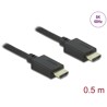 Ultra szybki przewód HDMI 48Gbps 8K 60Hz 0,5m Delock 85386