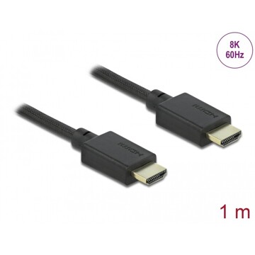 Ultra szybki przewód HDMI 48Gbps 8K 60Hz 1m Delock 85387
