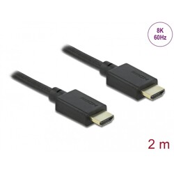 Ultra szybki przewód HDMI 48Gbps 8K 60Hz 2m Delock 85388