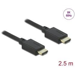 Ultra szybki przewód HDMI 48Gbps 8K 60Hz 2,5m Delock 85389