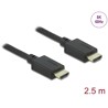Ultra szybki przewód HDMI 48Gbps 8K 60Hz 2,5m Delock 85389