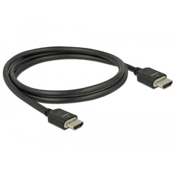 Ultra szybki przewód HDMI 48Gbps 8K 60Hz czarny 1m certyfikat Delock 85293