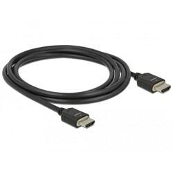 Ultra szybki przewód HDMI 48Gbps 8K 60Hz czarny 2m certyfikat Delock 85294