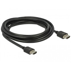 Ultra szybki przewód HDMI 48Gbps 8K 60Hz czarny 3m certyfikat Delock 85295