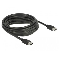 Ultra szybki przewód HDMI 48Gbps 8K 60Hz czarny 5m certyfikat Delock 85296