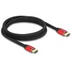 Ultra szybki przewód HDMI 48Gbps 8K 60Hz czerwony 2m certyfikat Delock 85774