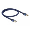 Ultra szybki przewód HDMI 48Gbps 8K 60Hz niebieski 0,5m certyfikat Delock 85445