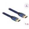 Ultra szybki przewód HDMI 48Gbps 8K 60Hz niebieski 1m certyfikat Delock 85446