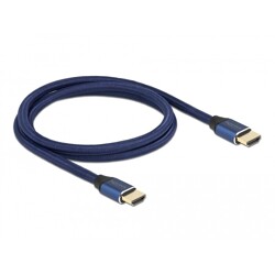 Ultra szybki przewód HDMI 48Gbps 8K 60Hz niebieski 1m certyfikat Delock 85446