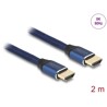 Ultra szybki przewód HDMI 48Gbps 8K 60Hz niebieski 2m certyfikat Delock 85447