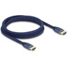 Ultra szybki przewód HDMI 48Gbps 8K 60Hz niebieski 2m certyfikat Delock 85447