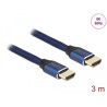 Ultra szybki przewód HDMI 48Gbps 8K 60Hz niebieski 3m certyfikat Delock 85448
