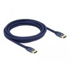Ultra szybki przewód HDMI 48Gbps 8K 60Hz niebieski 3m certyfikat Delock 85448