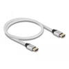 Ultra szybki przewód HDMI 48Gbps 8K 60Hz srebrny 0,5m certyfikat Delock 85365
