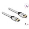 Ultra szybki przewód HDMI 48Gbps 8K 60Hz srebrny 1m certyfikat Delock 85366