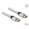 Ultra szybki przewód HDMI 48Gbps 8K 60Hz srebrny 2m certyfikat Delock 85367